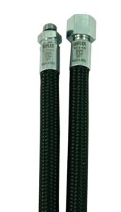 Miflex Xtreme pītas melnas regulatora šļūtenes